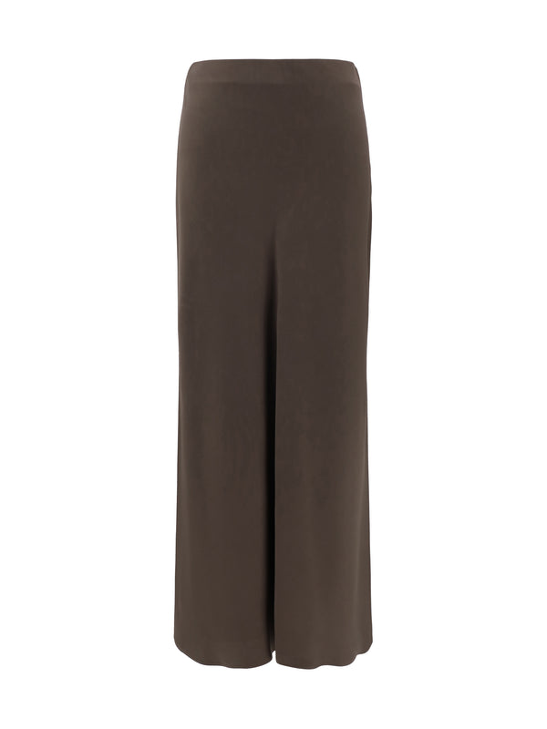 Brunello Cucinelli 61% Acetate midi skirt in brown