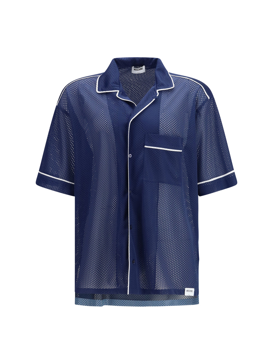 Moschino 100% Polyester shirt in navy