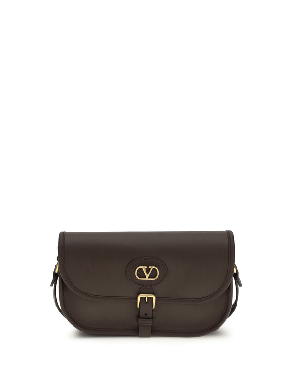 Valentino Garavani 100% calf leather (Bos Taurus) shoulder bag in brown