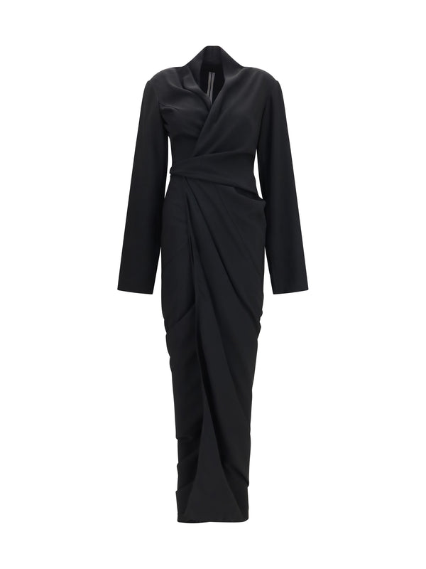 Rick Owens 53% Viscose; 47% Acetate dress in black