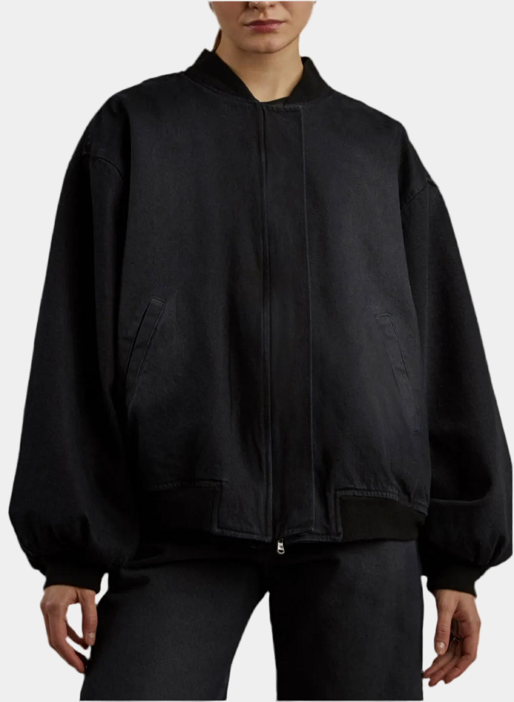 Bomber Jeans Blu/nero