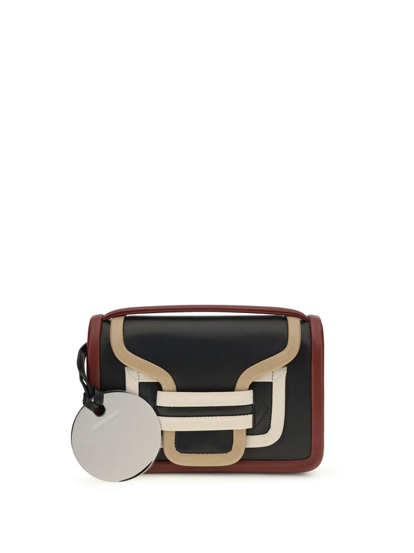 Alpha Shoulder Bag Black-multico Leather
