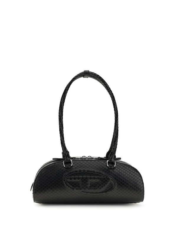 Shoulder Bag 1dr Dome Black Calf Leather