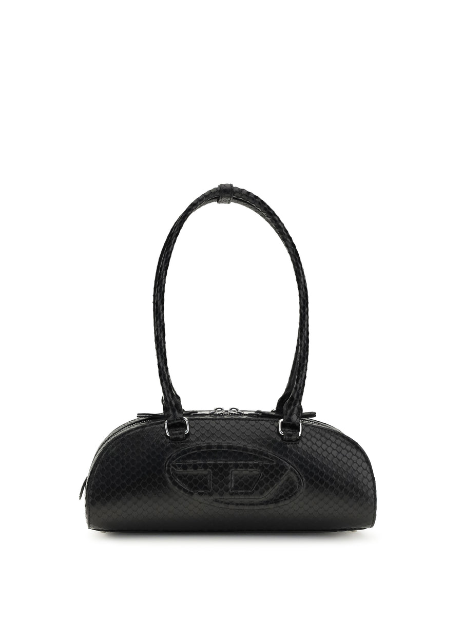 Shoulder Bag 1dr Dome Black Calf Leather