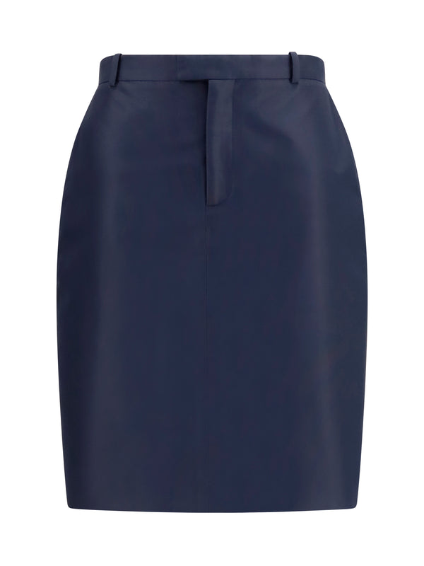 Skirt Silk Faille Ink