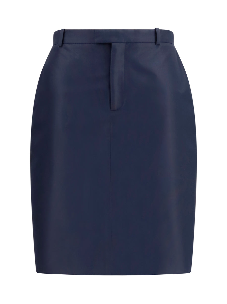 Skirt Silk Faille Ink