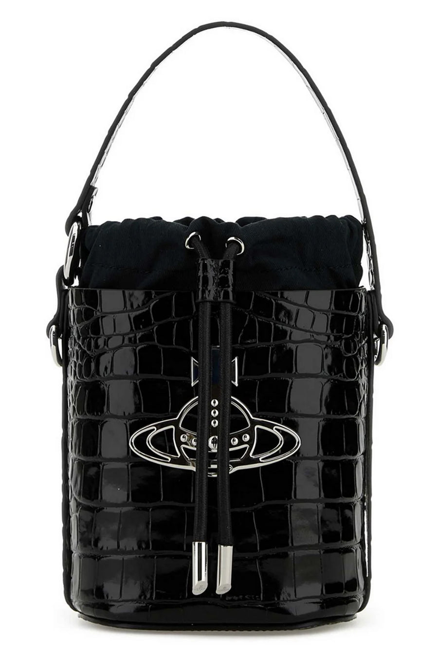 Bucket Bag Daisy Black Leather Calf