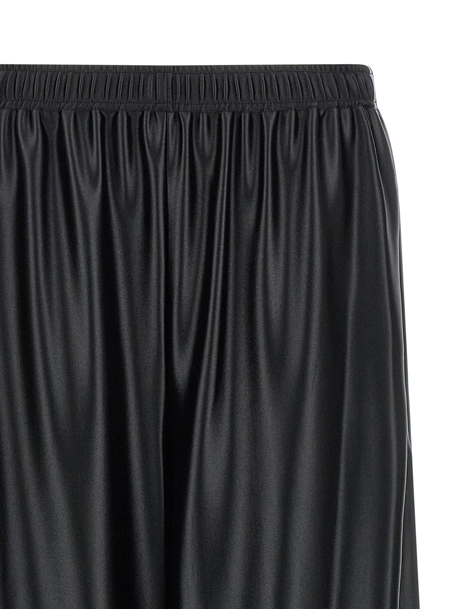 Side band joggers Black Polyester Pant