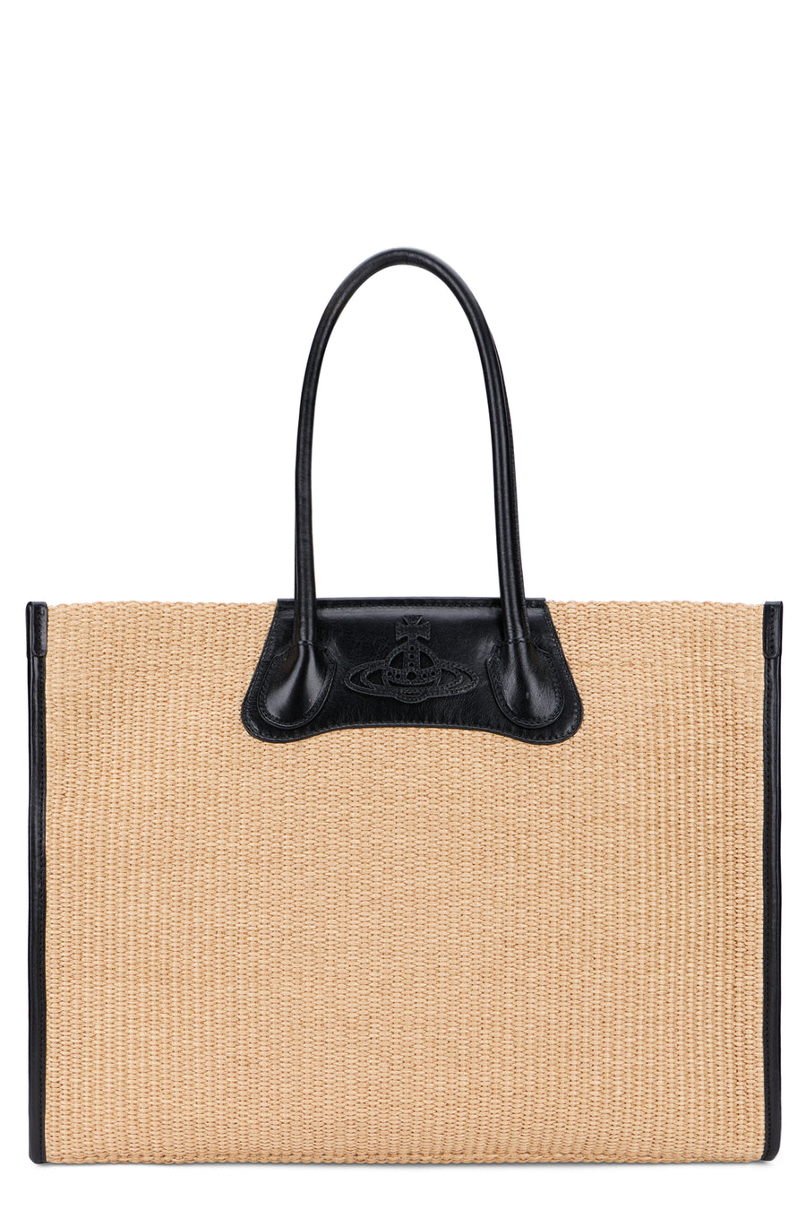 Tote Bag Troy Woven Beige Cotton