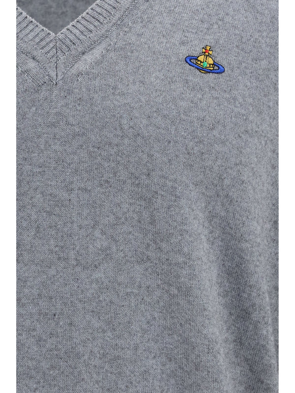 Sweater Mark Dark Grey Melange Cotton