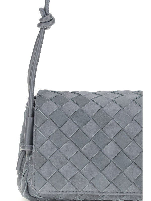 Shoulder Bag Notturno Calf Leather Cloudy Indigo/grey Mix