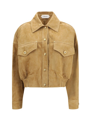 Blouson Jacket Lamb Suede Natural Leather