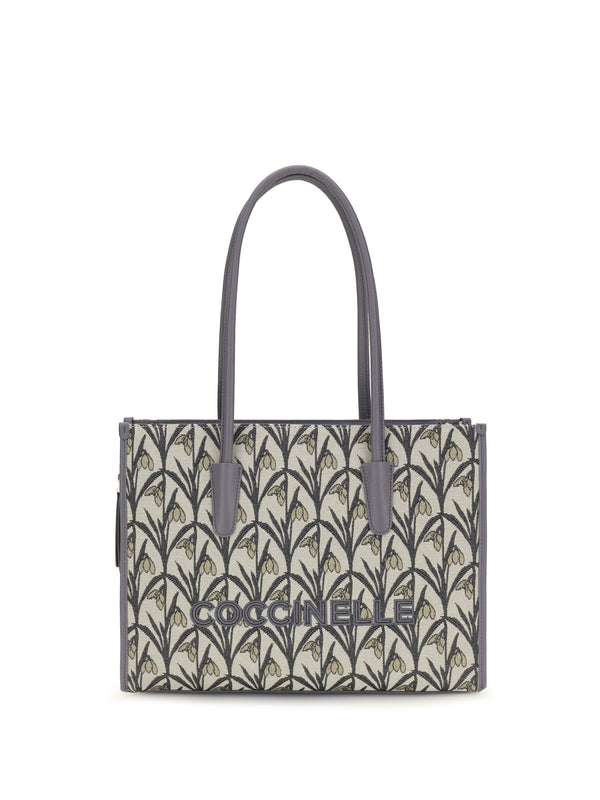 Coccinelle 80% Fabric tote bag in gray