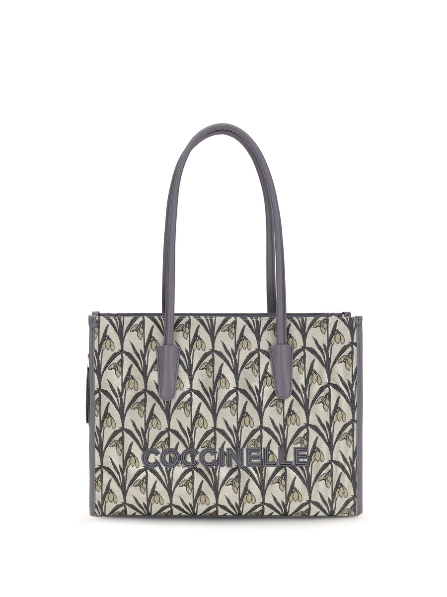 Coccinelle 80% Fabric tote bag in gray