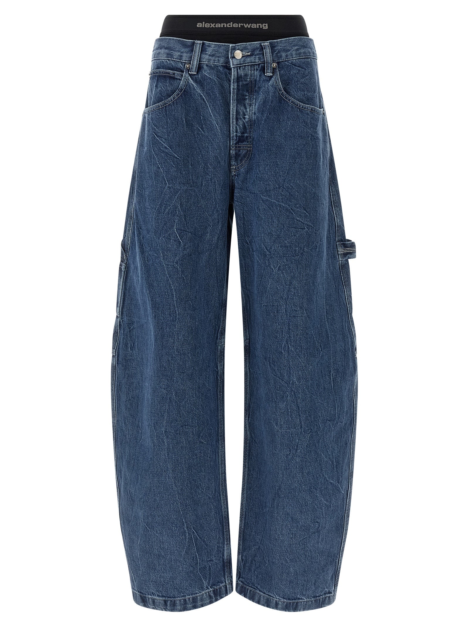 Boxer insert jeans Blue Cotton