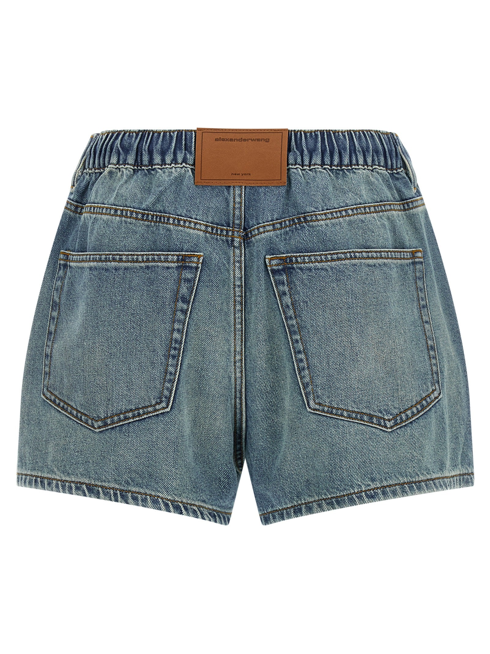 Marathon Shorts Blue Cotton Bermuda