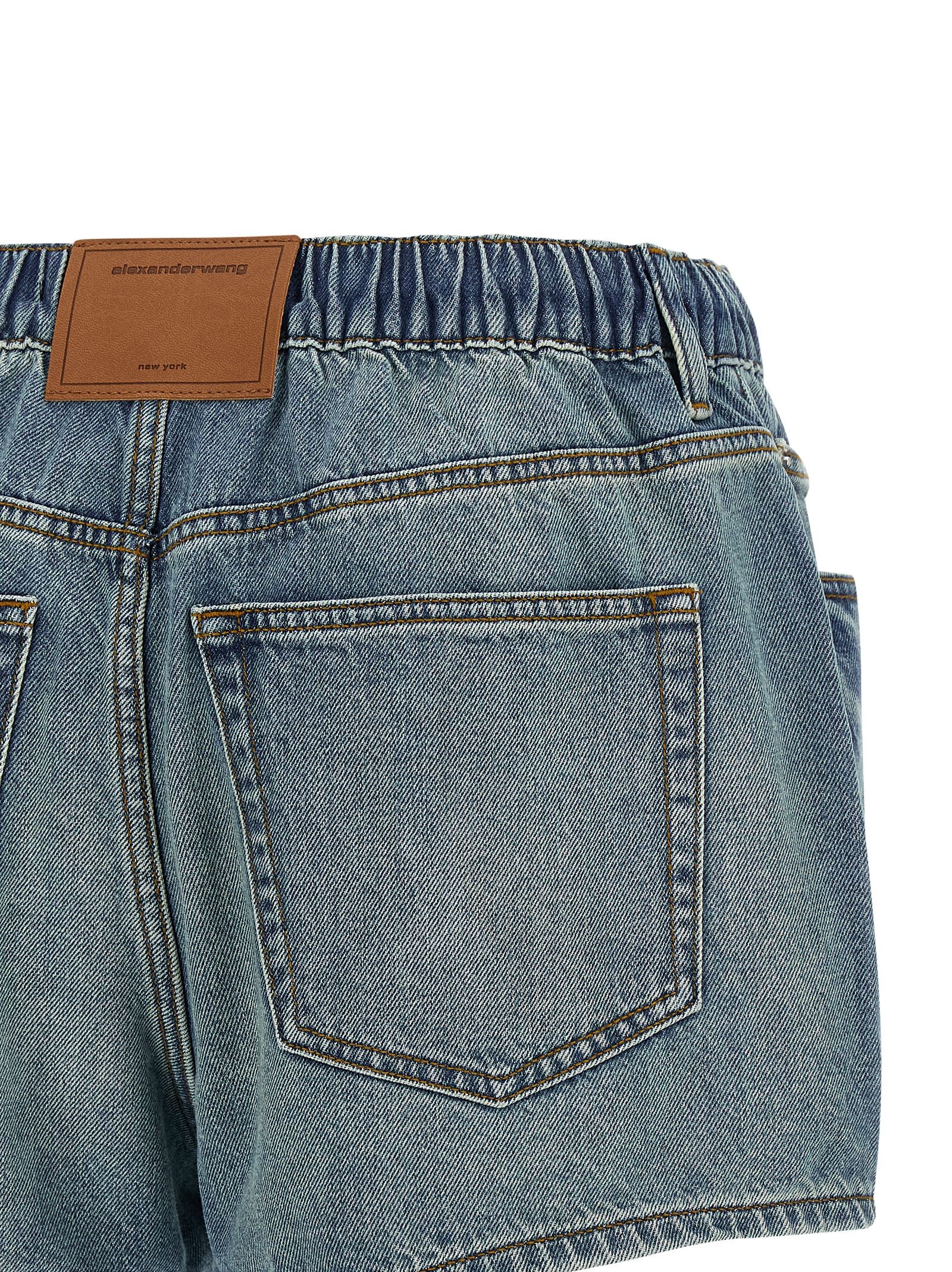 Marathon Shorts Blue Cotton Bermuda