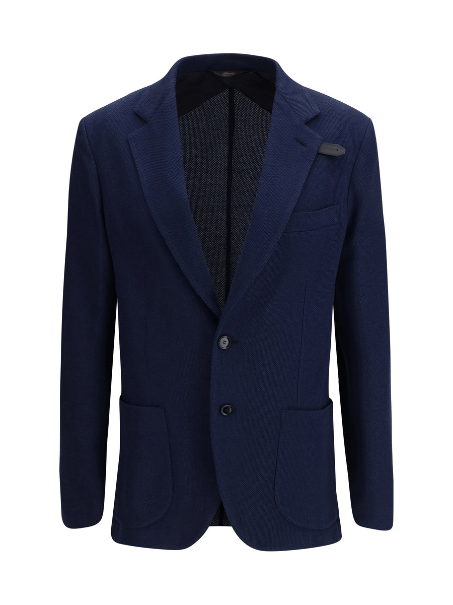 Jersey Blazer Sapphire Silk Blazers