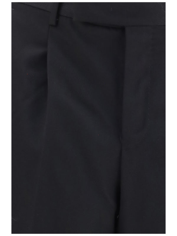 Wool Trousers Samuel Black Fleece (ovis Aries)