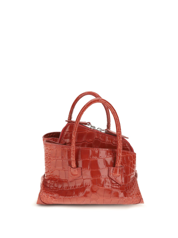 The Attico 100% calf leather Bos Taurus handbag in red