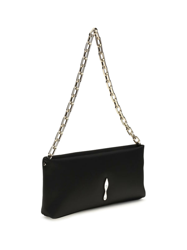 Shoulder Bag Maykimay Black Leather Calf Clutch