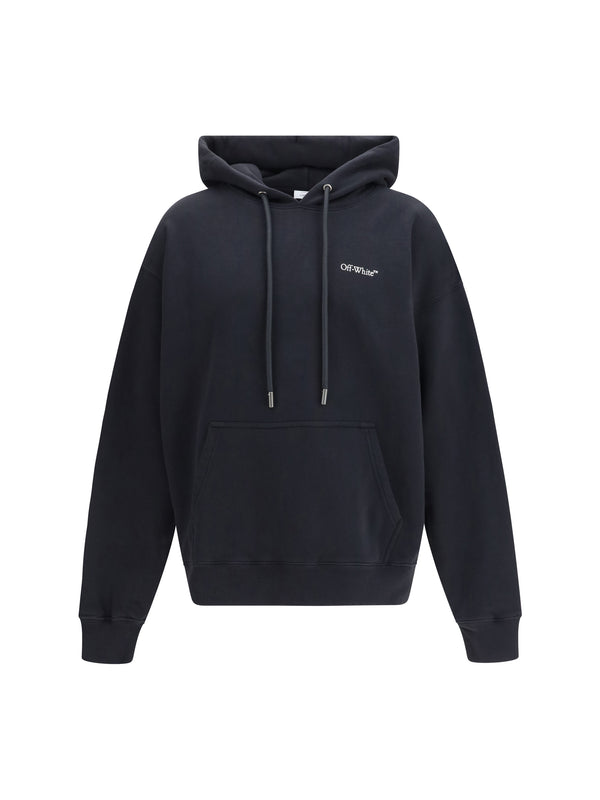 Off-White 100% COTTON hoodie in black