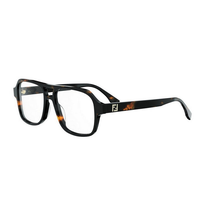 Fendi FE50131I FF Squared 056 Havana Acetate Occhiali Da Vista