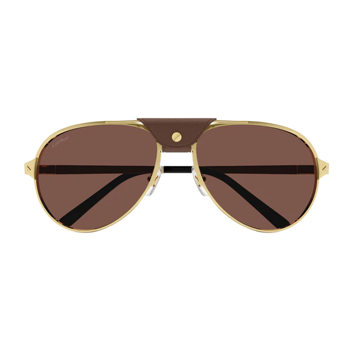 CT0034S Santos de Cartier 015 Oro Metal Occhiali Sole