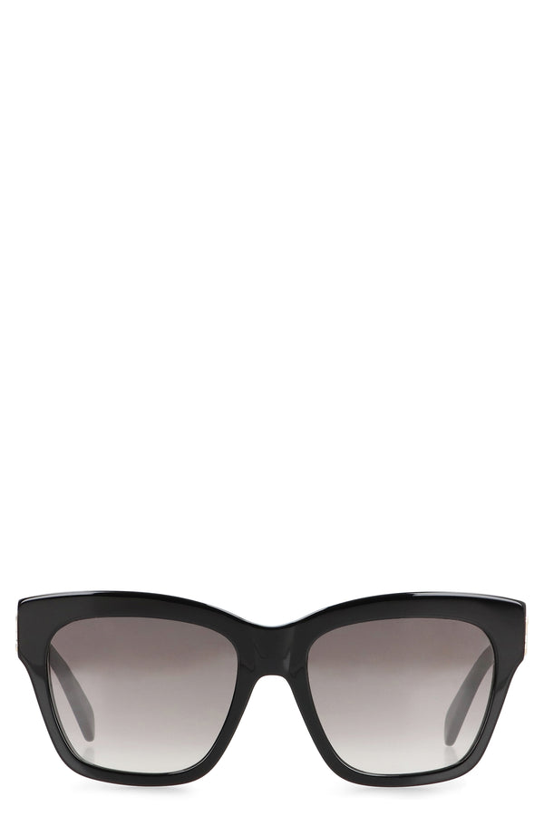 Triomphe Cat-Eye Sunglasses Black Acetate