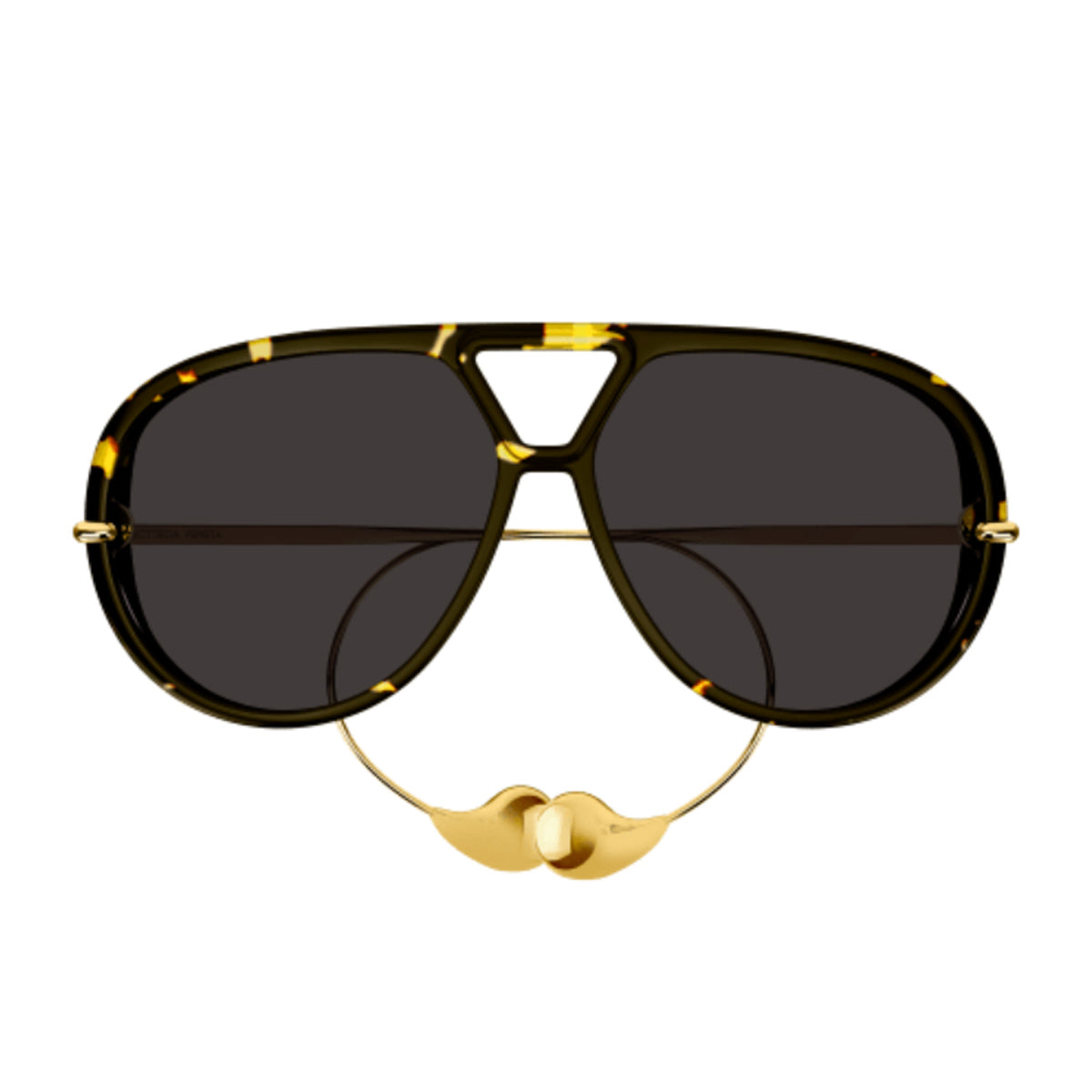 Bottega Veneta BV1273S Linea Unapologetic 005 Havana Gold Grey Marrone Acetate/metal Occhiali Da Sole