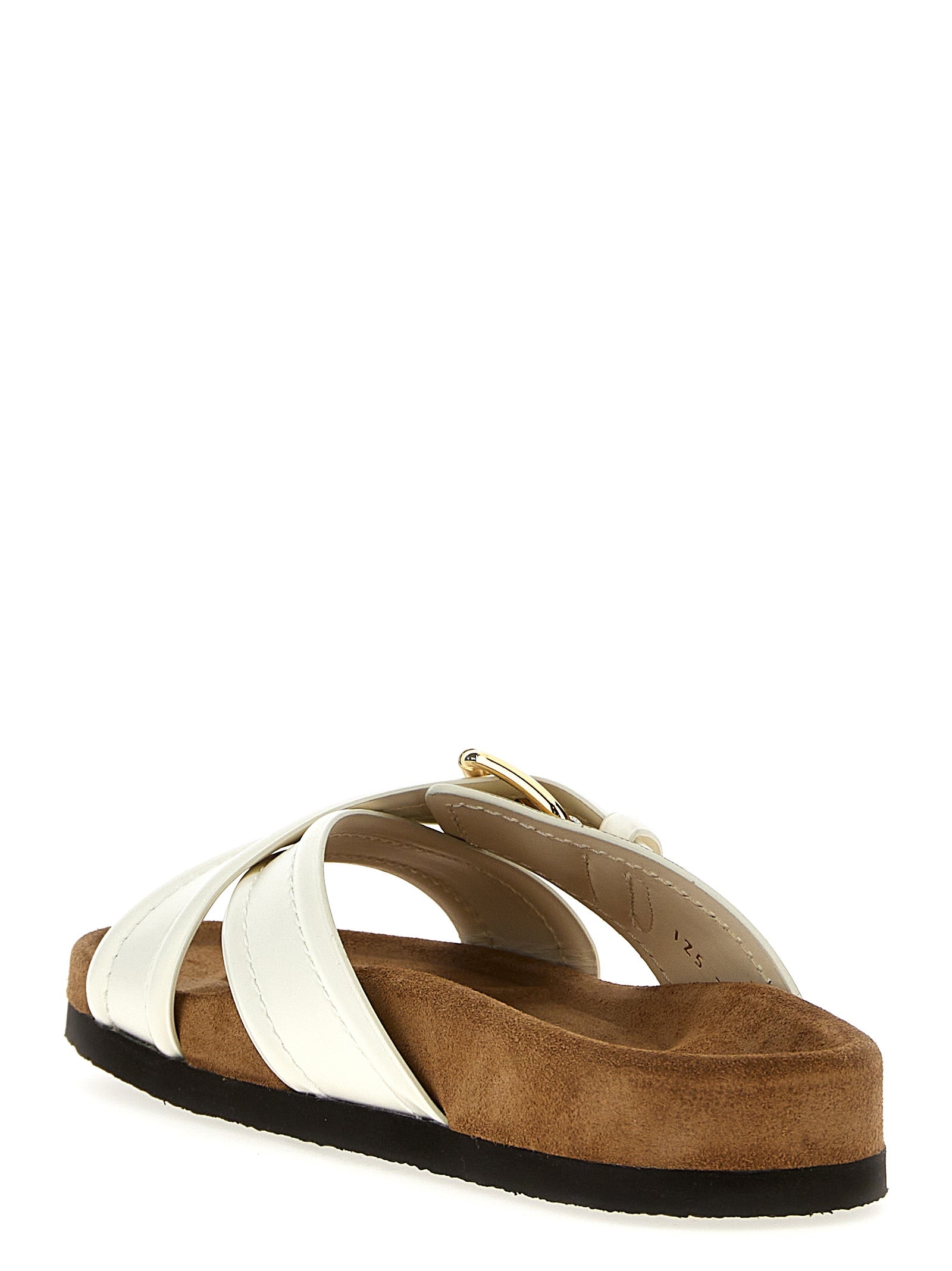 Valentino Garavani Fussfriend slides White Calfskin Leather (bos Taurus) Sandal