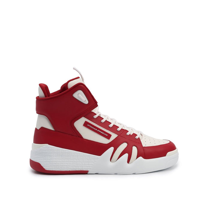 Talon High-Top Sneakers Red Calf Leather