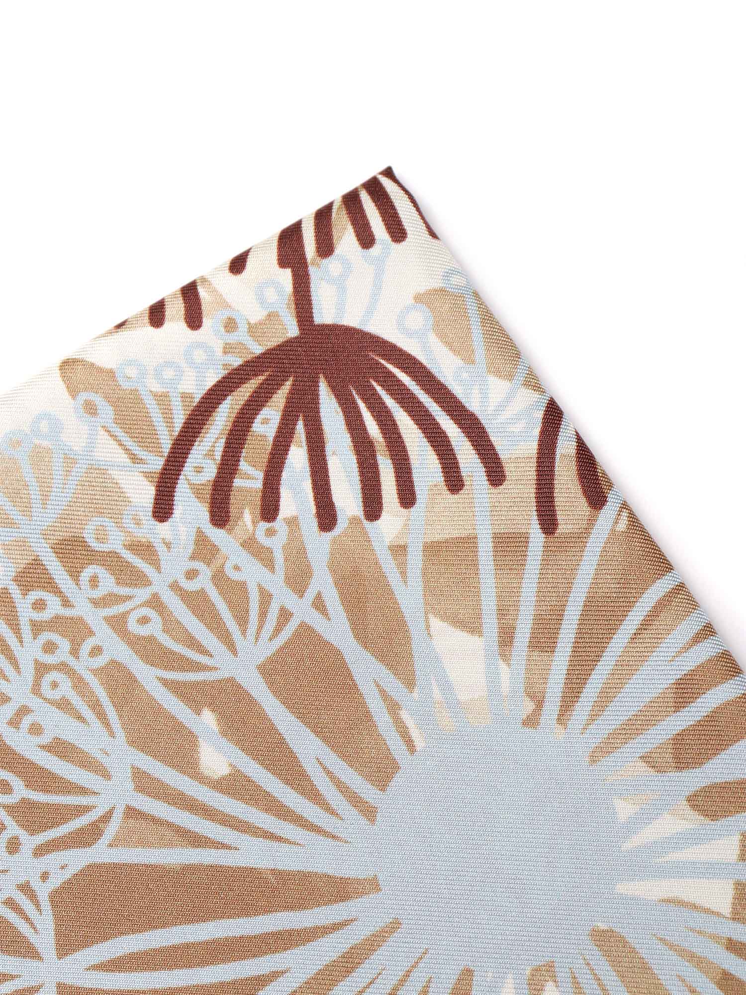 Feux Dartif Scarf White Silk Neckerchief