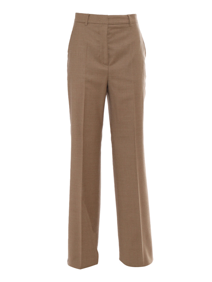 Soraga Camel Trousers Virgin Wool Elastane