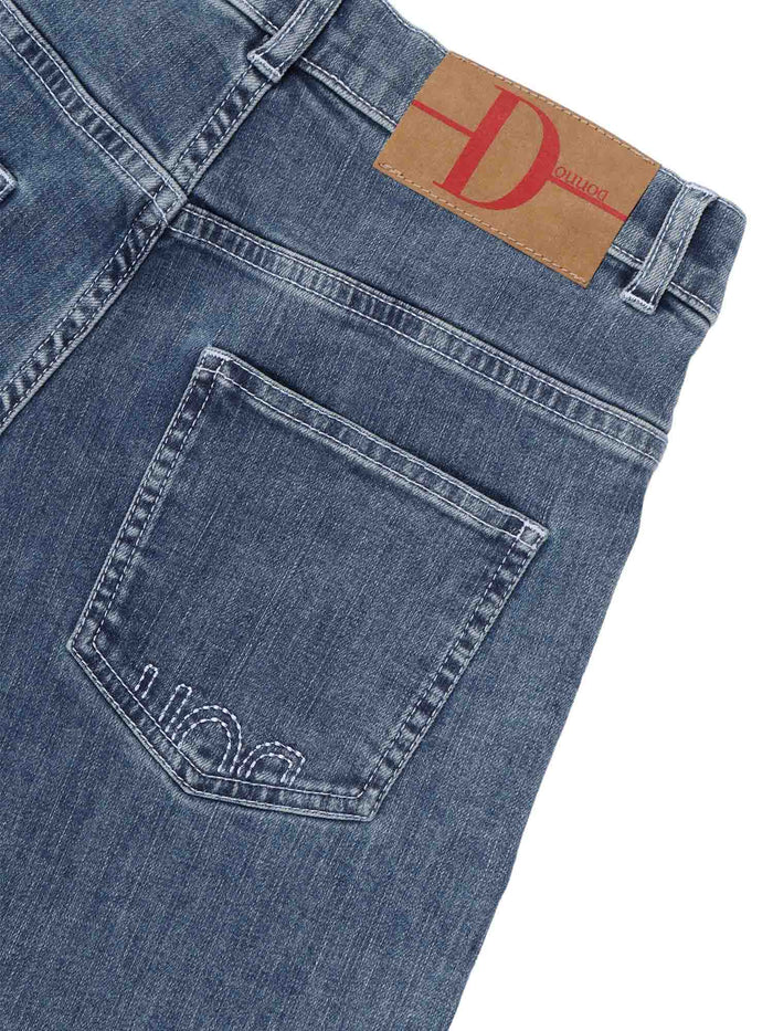 TROUSERS Blue Viscose Elastane Pant