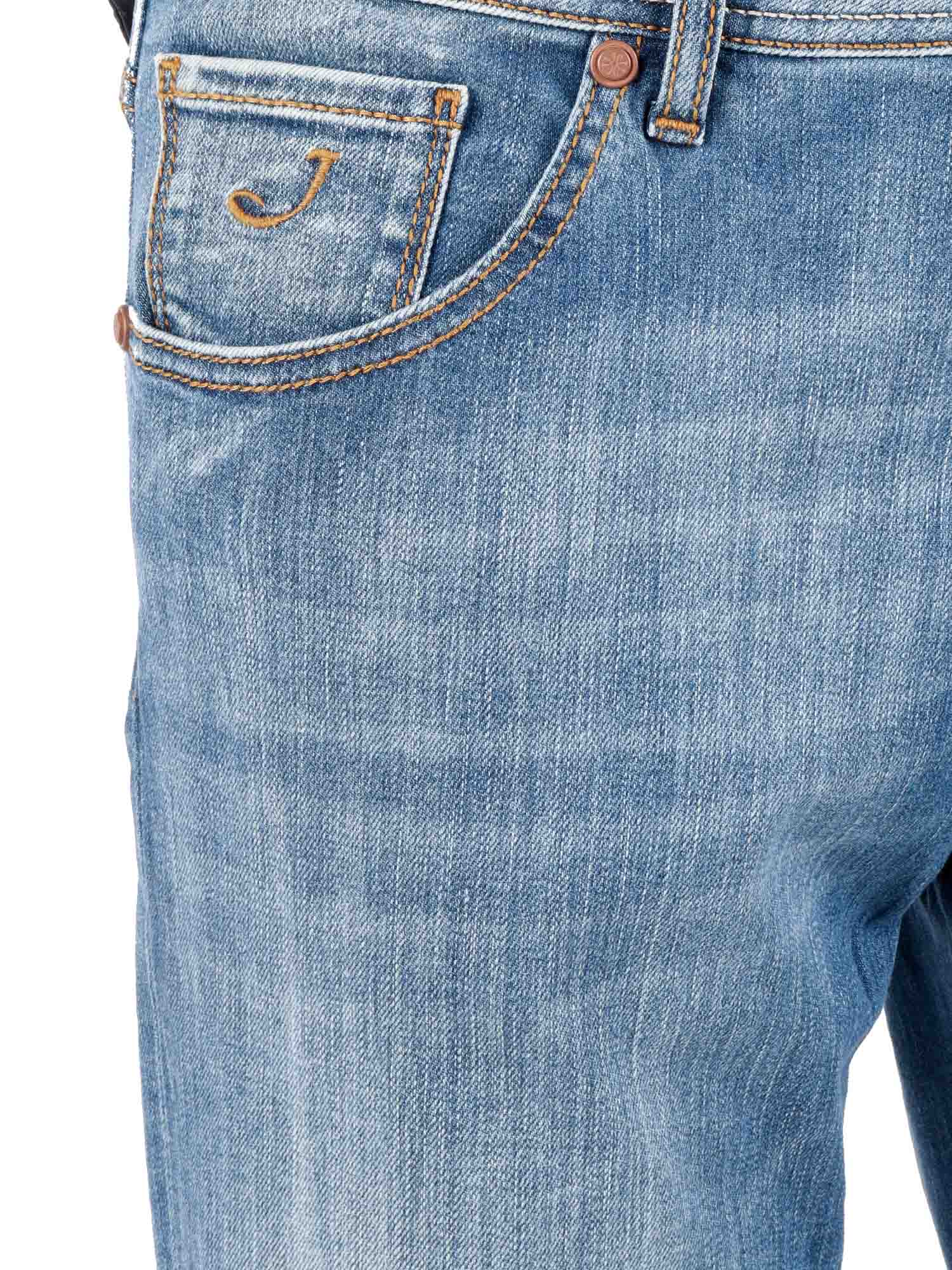 CROPPED SLIM FIT SCOTT 5 POCKETS PANTS Blue Jean