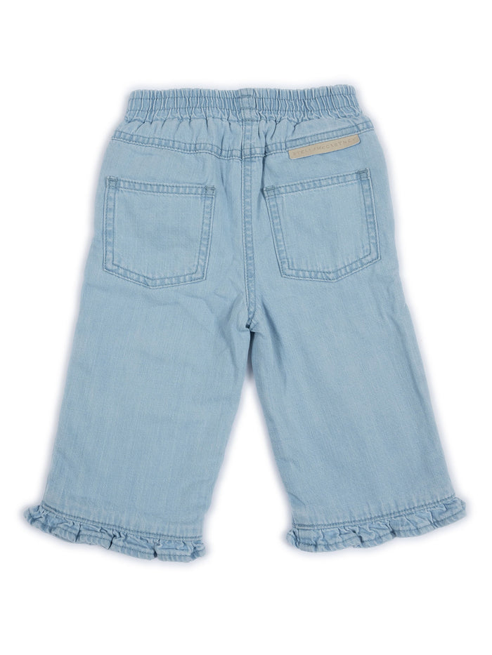 Trousers Light Blue Cotton Lining Jean