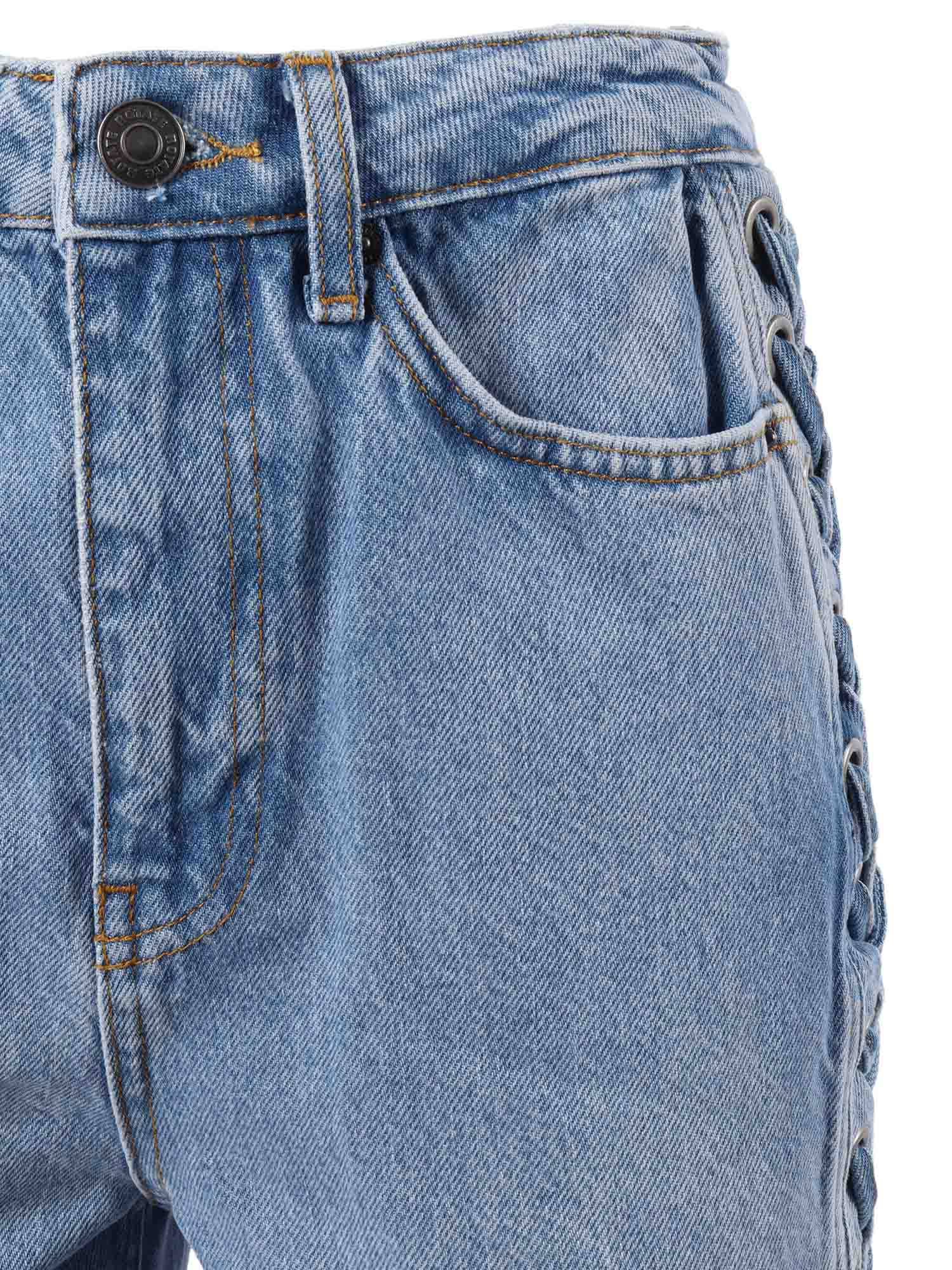 Totama lacing pants Blue Cotton (organic)