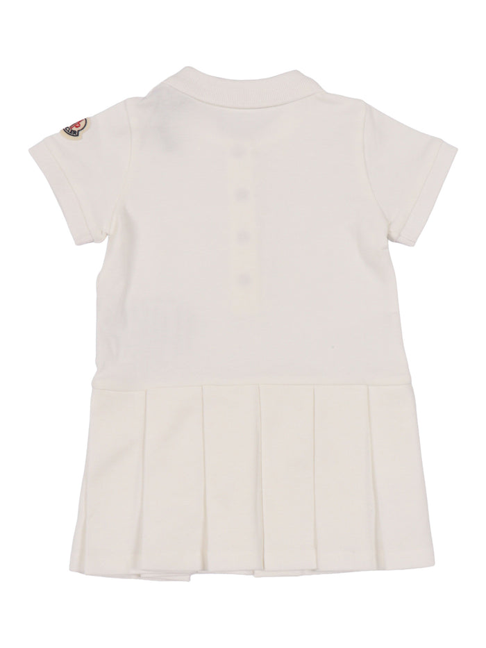 DRESS Beige Elastane Cotton
