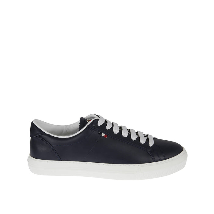 Monaco Leather Sneakers Blue Calf