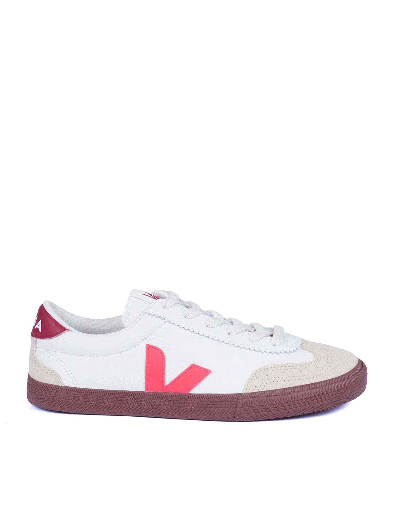 Volley O.t. Leath White_pek_bark Sneakers White