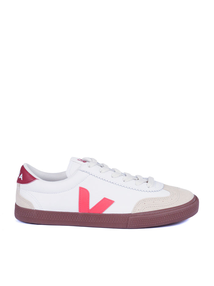 Volley O.t. Leath White_pek_bark Sneakers White