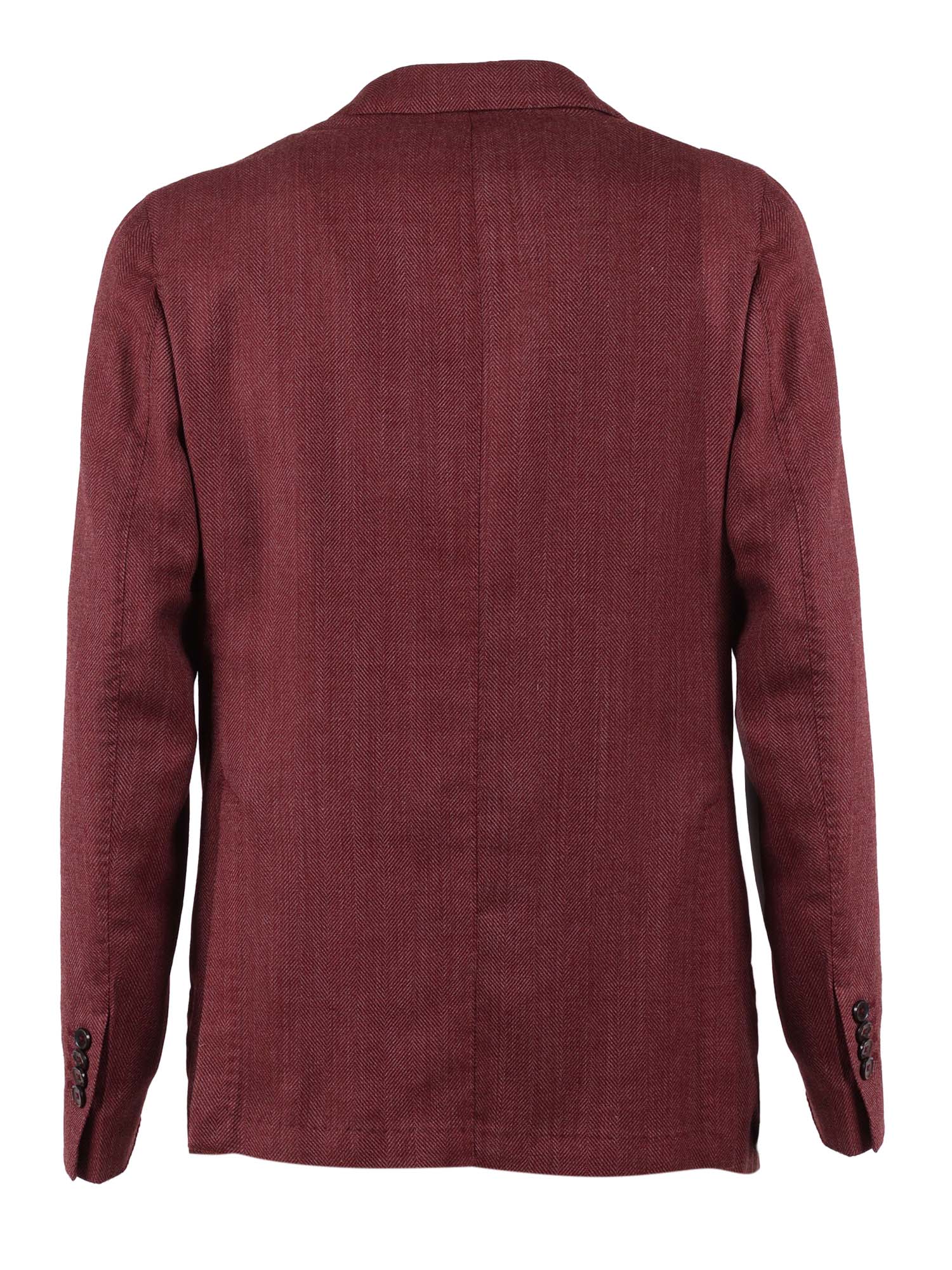 Jacket Bordeaux Virgin Wool Polyester