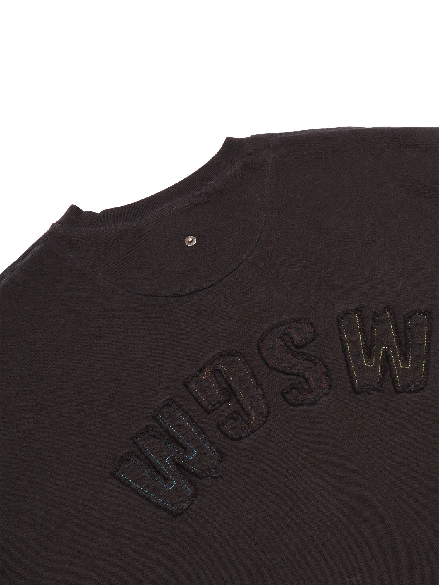 Washed Sweatshirt Boy Black Cotton