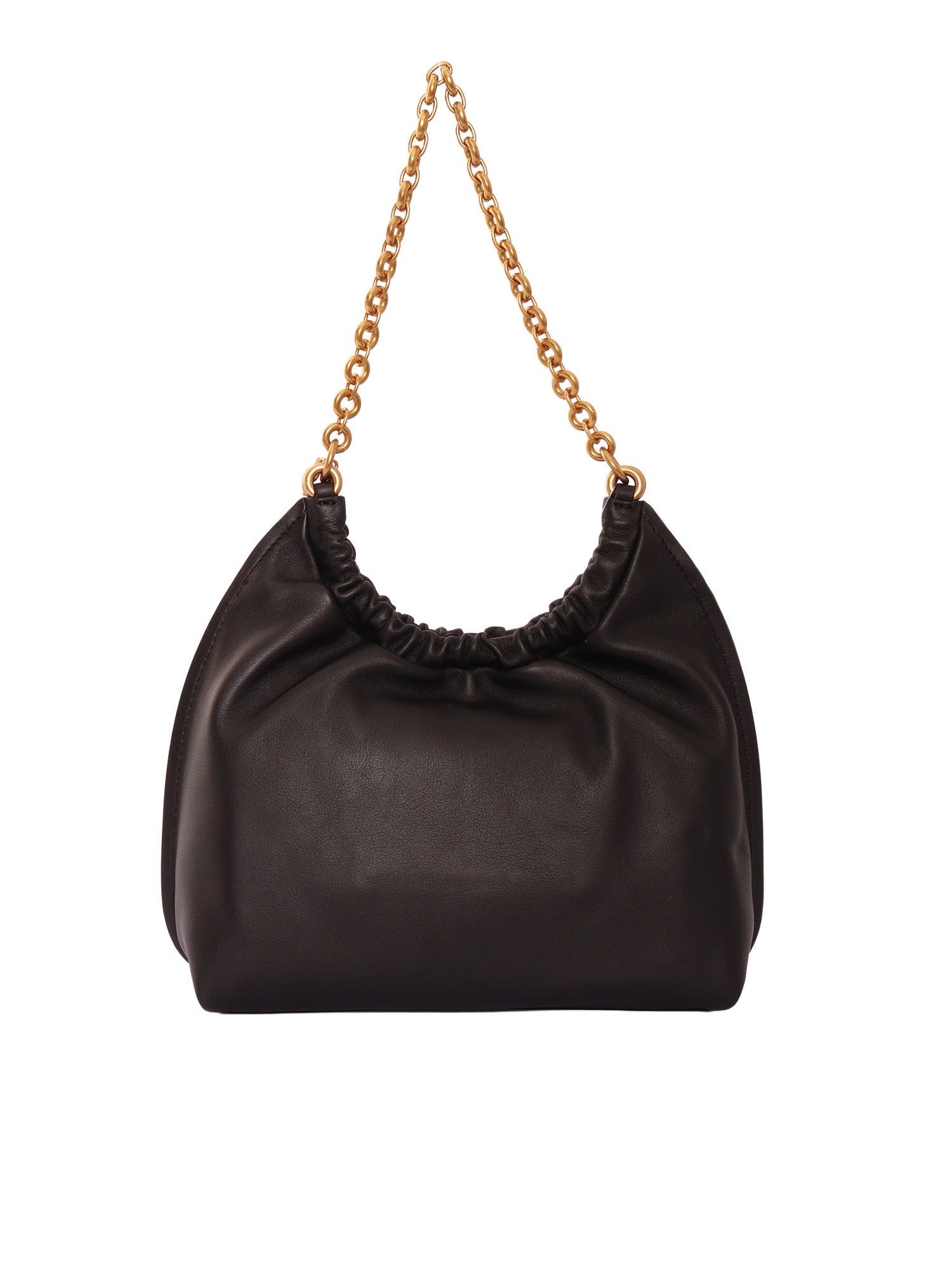 MD CINCH POUCHETTE Black Cow Leather Handbag