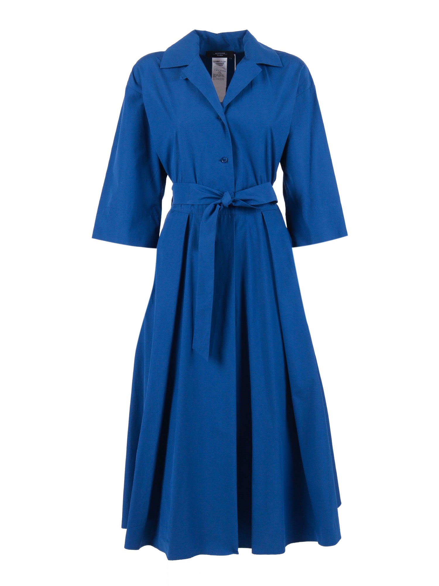 DRESS Blue Cotton Midi