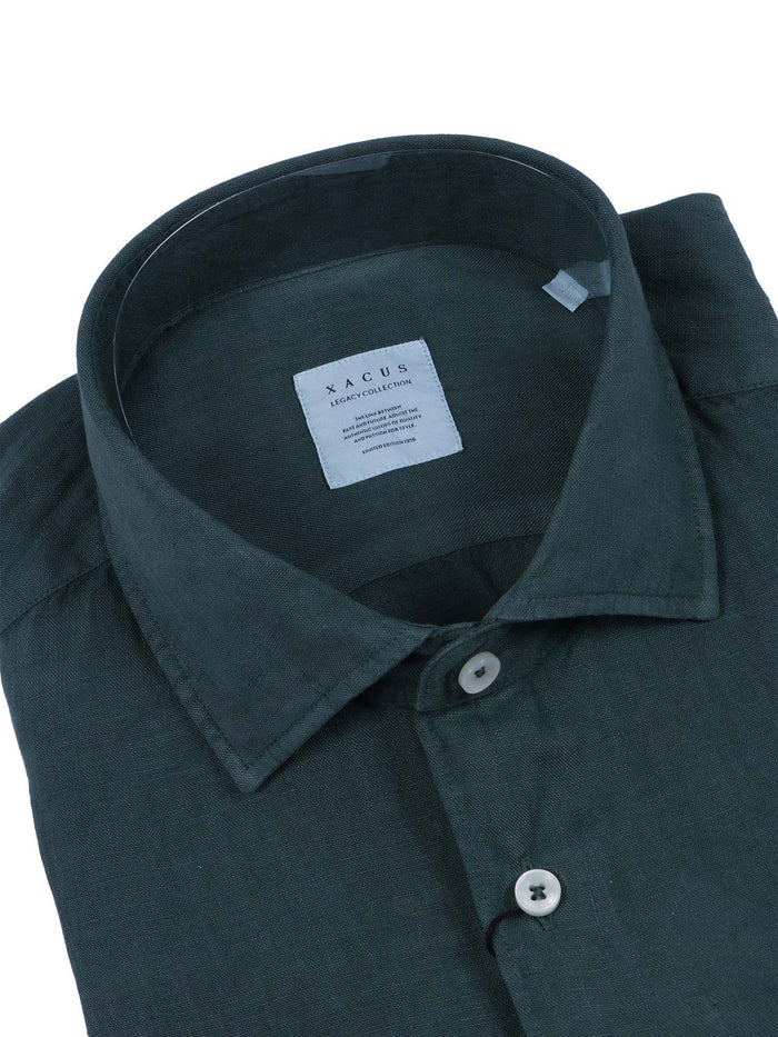 Shirt Green Linen