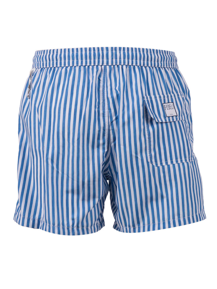 SWIM TROUSERS WOVEN FABRIC MAN Blue Polyester Costume