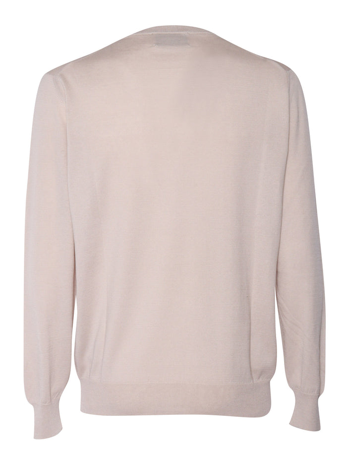 Beige pullover Silk Cotton Crewneck