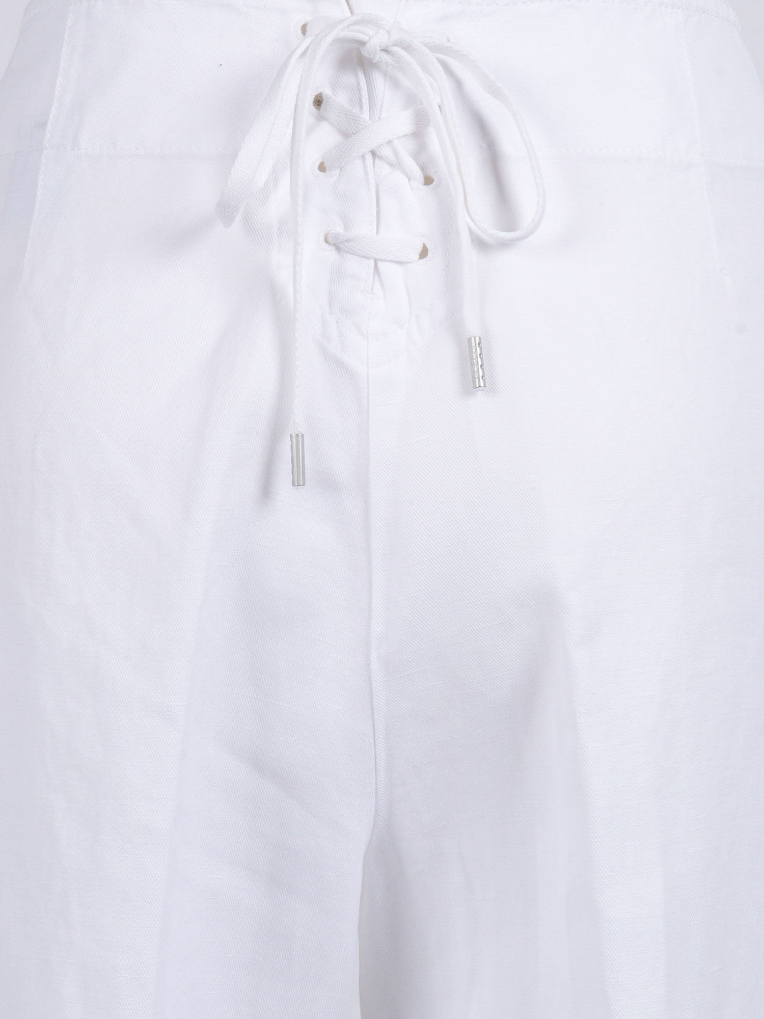 WOMAN PANTS White Cotton Linen